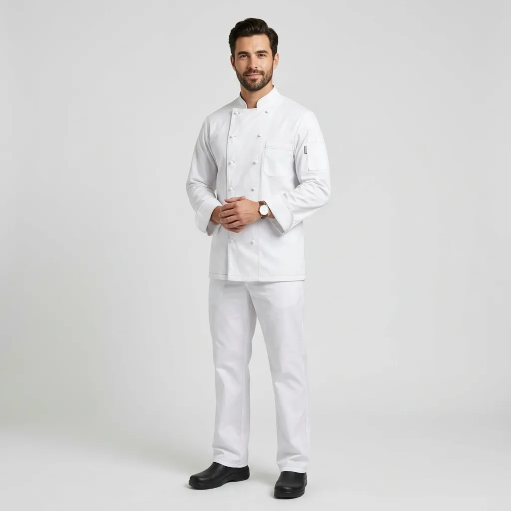 Chef jacket manufactured for UAE hospitality businesses