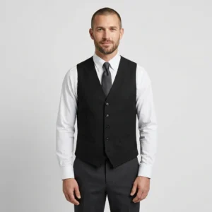 Executive Formal Vest manufactured by MRG Uniforms in the UAE