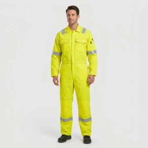 FR coverall manufactured for oil, gas and industrial work in the UAE