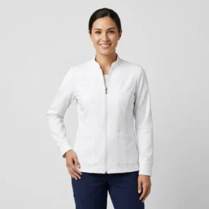 Healthcare Jacket manufactured by MRG Uniforms in the UAE