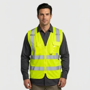 High visibility safety vest made by MRG Uniforms