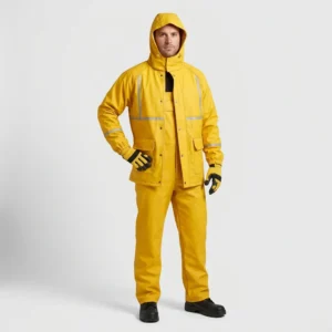 Industrial Rain Suit manufactured by MRG Uniforms in the UAE