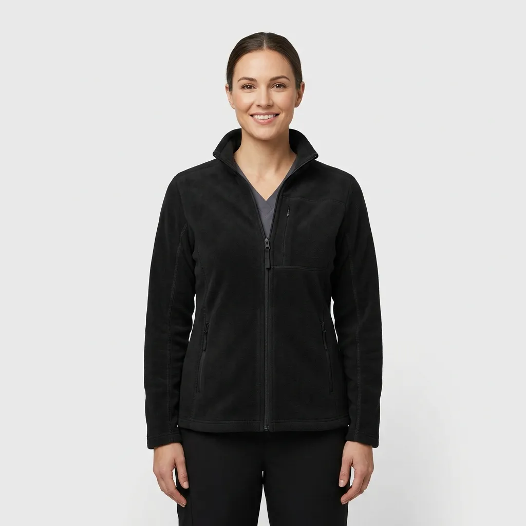 Medical Fleece Jacket manufactured by MRG Uniforms in the UAE