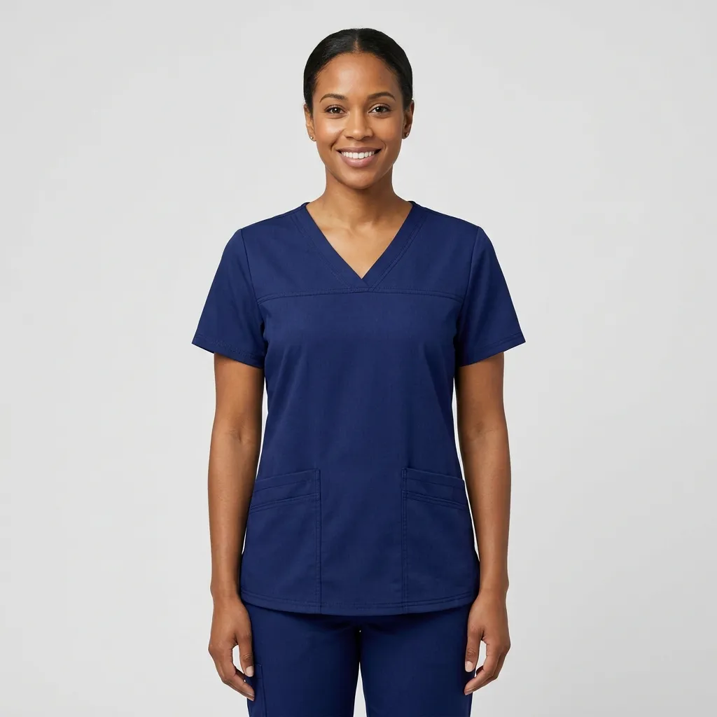 Medical Scrub Top manufactured by MRG Uniforms in the UAE