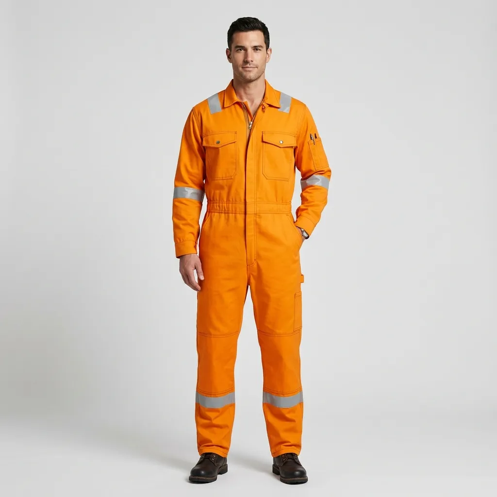 Oil and gas FR coverall manufactured for UAE energy sector work