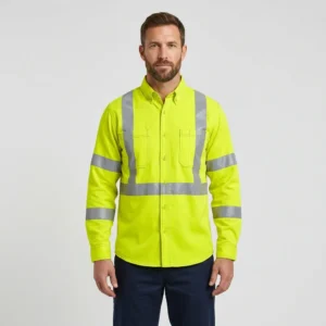 Reflective Safety Shirt manufactured by MRG Uniforms in the UAE