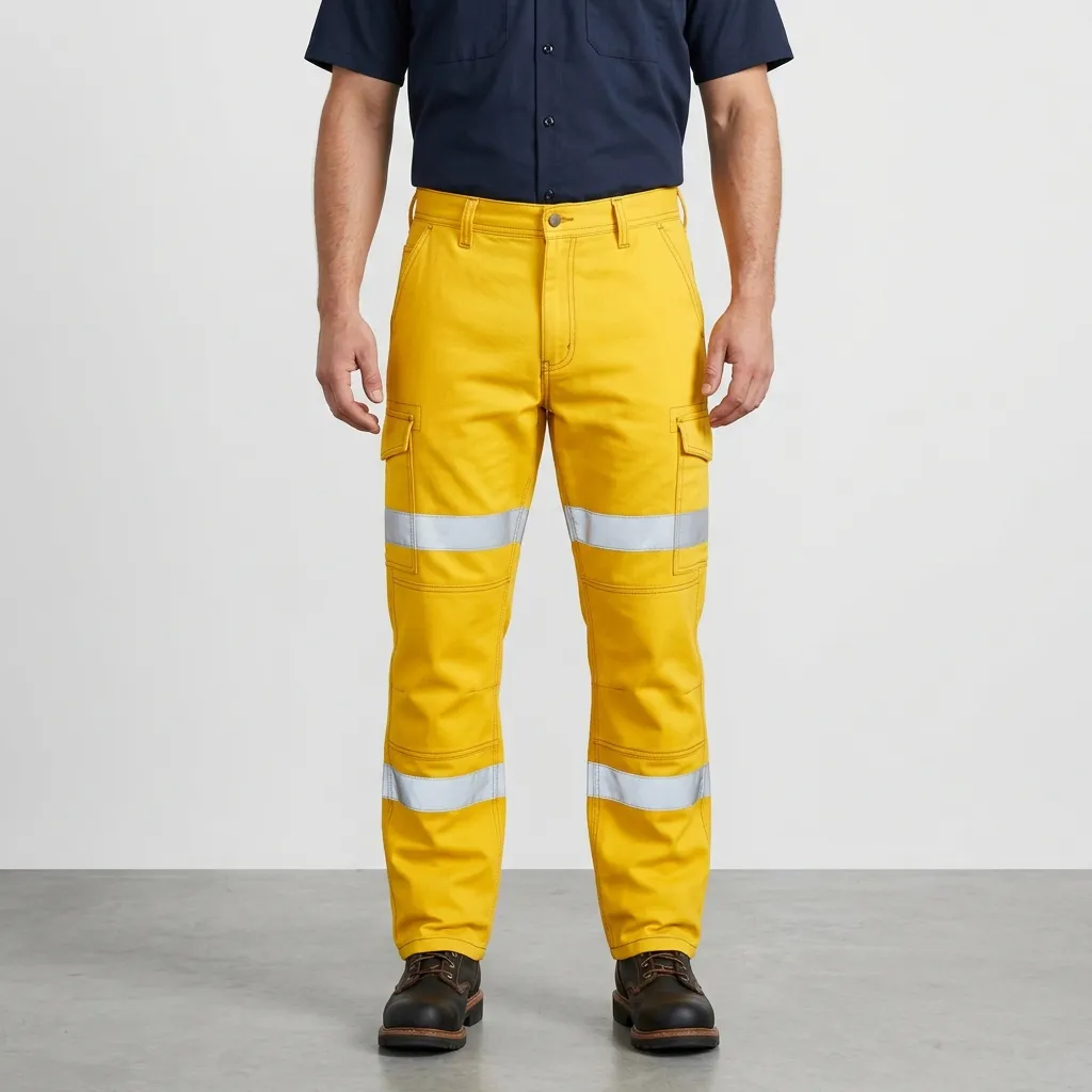 Reflective Work Pants manufactured by MRG Uniforms in the UAE