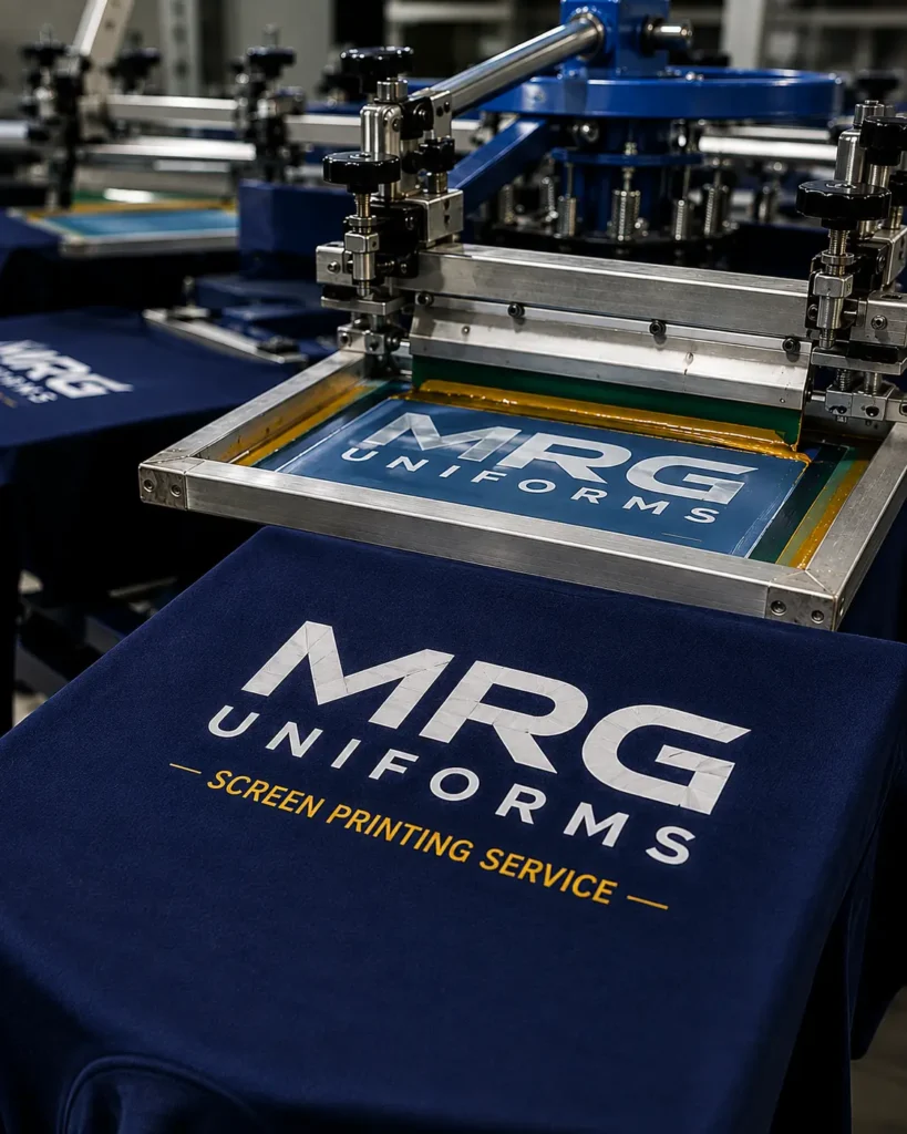 Screen printing uniforms in the UAE