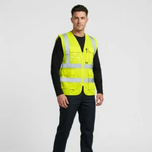Security Reflective Vest manufactured by MRG Uniforms in the UAE